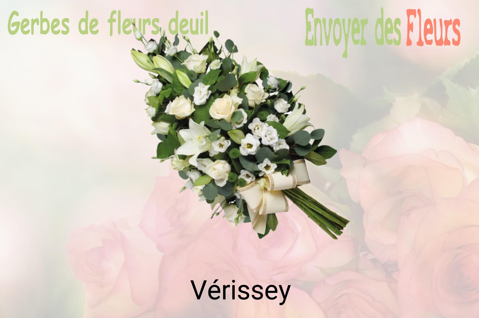 Gerbe de fleurs de deuil livrée à Vérissey